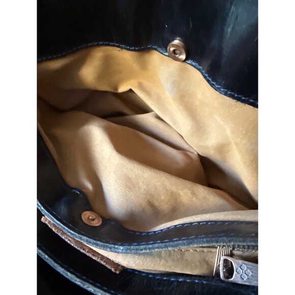 Patricia Nash Handcrafted Embossed Leather Tote Bag With Tassel & Floral Design - Picture 12 of 16